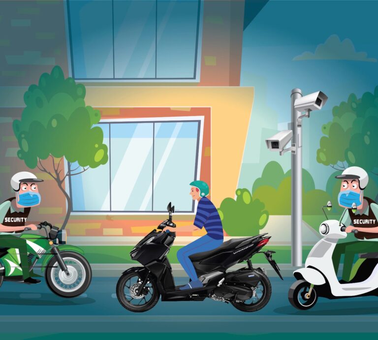 Phu My Hung Security identifies motorbike theft suspect using surveillance camera system