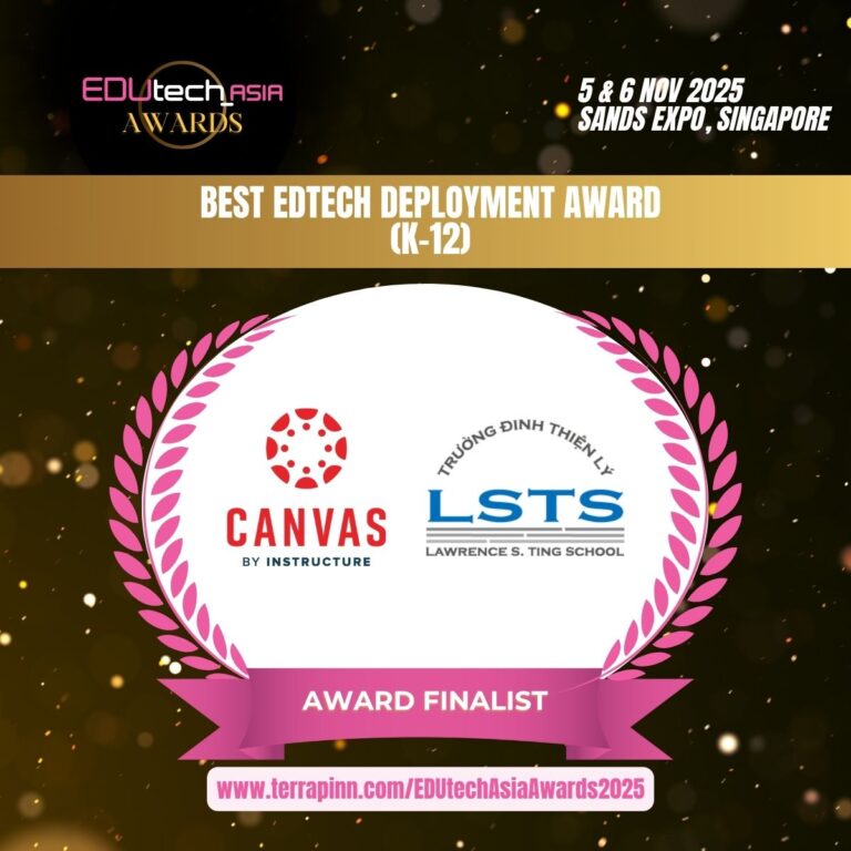 Trường Đinh Thiện Lý được vinh danh ở hạng mục “Giải thưởng Triển khai Công nghệ Giáo dục Xuất sắc nhất”